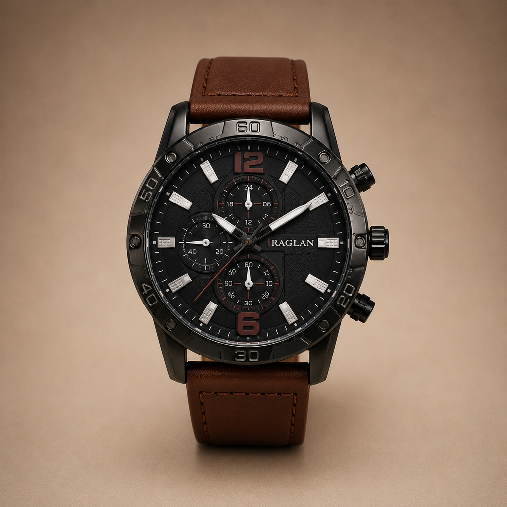 Combo reloj cuero P3